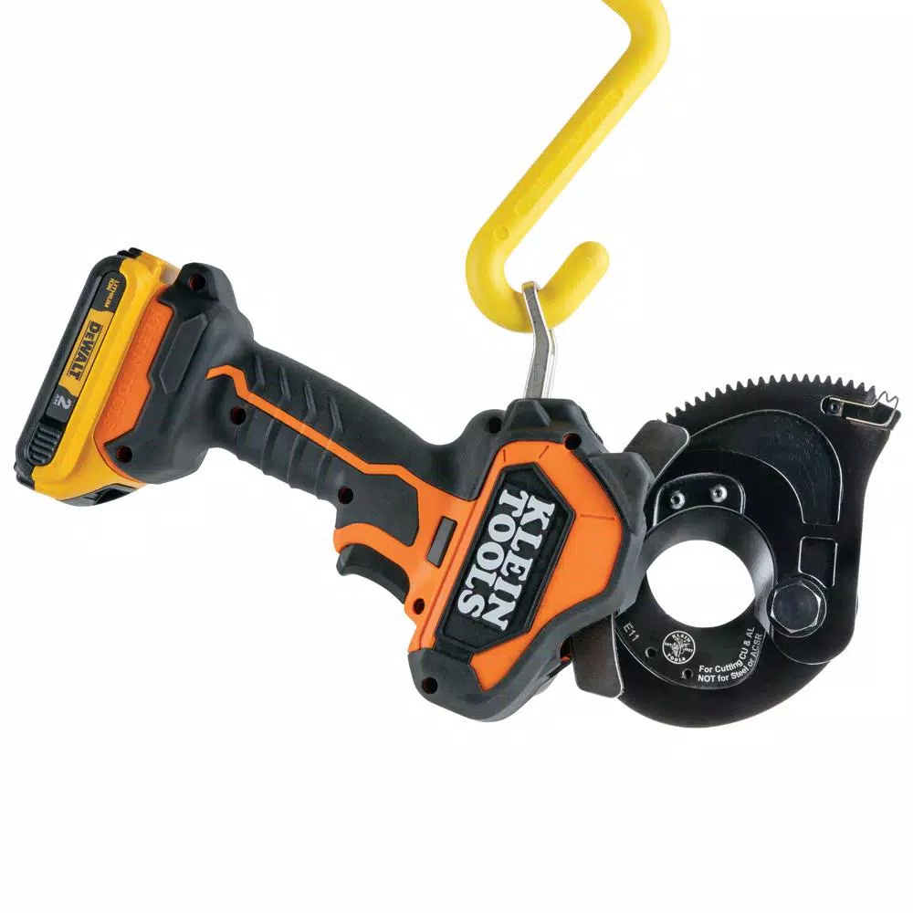 Klein Tools Battery-Operated Closed-Jaw Cable Cutter Kit with 20V 2 Ah Batteries & Charger