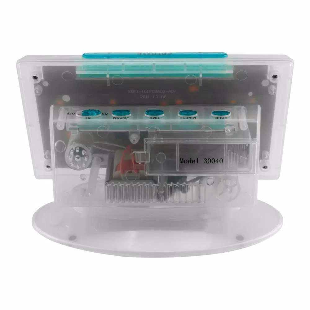 Equity by La Crosse Clear 1.8 in. Red LED Digital Alarm Table Clock with Battery Backup