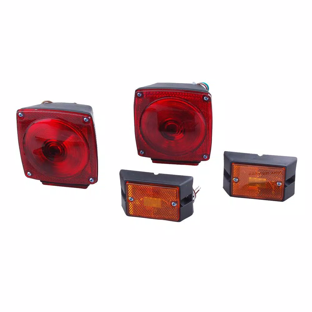 Max Load 12-Volt Deluxe Trailer Light Kit with DOT Approved Lenses