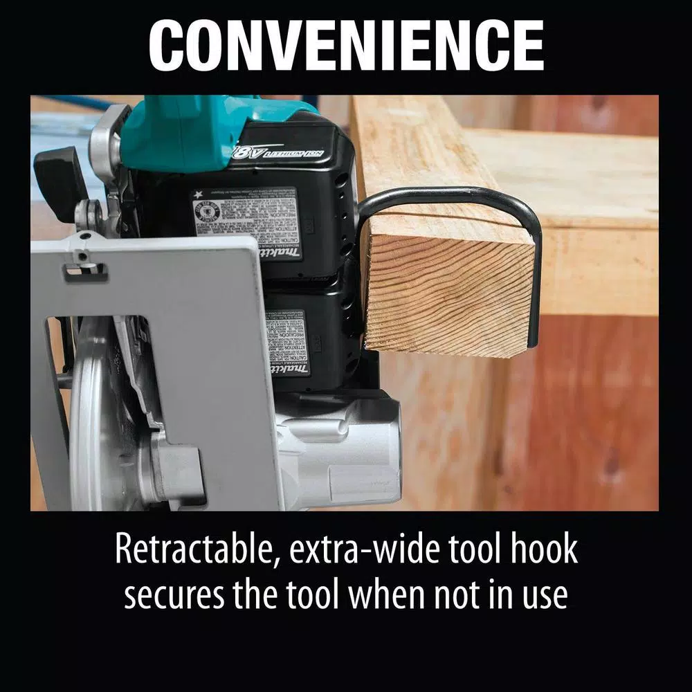 Makita X2 LXT 36V Brushless 7-1/4 in. Rear Handle Circular Saw Kit with 2 5.0Ah Batteries