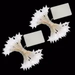LUMABASE Battery Operated LED Star String Lights, Cool White, 8 ft. (Set of 2) thumbnail 1