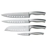 Ozeri 5-Piece Japanese Stainless Steel Knife Set with Built-in Sharpener and Wooden Case thumbnail 1