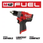 Milwaukee M12 FUEL 12V Lithium-Ion Brushless 1/2 in. Hammer Drill (Tool-Only) thumbnail 11