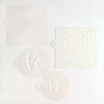 Designer Stencils Love and Scattered Hearts Cookie Stencil Bundle - 4 Pattern Set thumbnail 1
