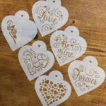 Designer Stencils Contemporary Hearts and Love Cookie Stencil Bundle - 6 Pattern Set thumbnail 2