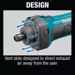 Makita 18V LXT Cordless 1/4 in. Compact Die Grinder (Tool-Only) thumbnail 8
