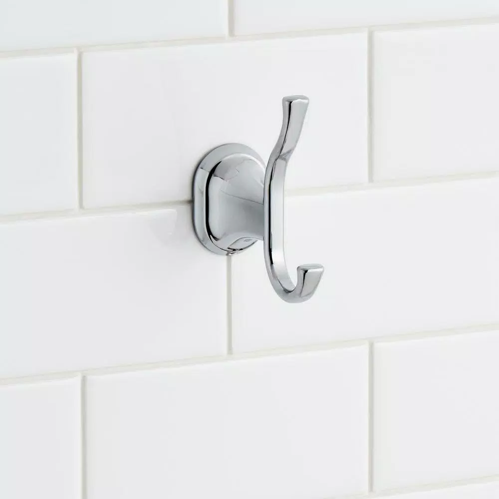 Glacier Bay Treyburn Double Robe Hook in Chrome