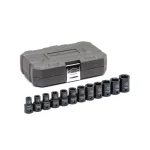 GearWrench 12-Piece 1/2 in. Drive Metric Standard Impact Socket Set (8-19 mm) thumbnail 1