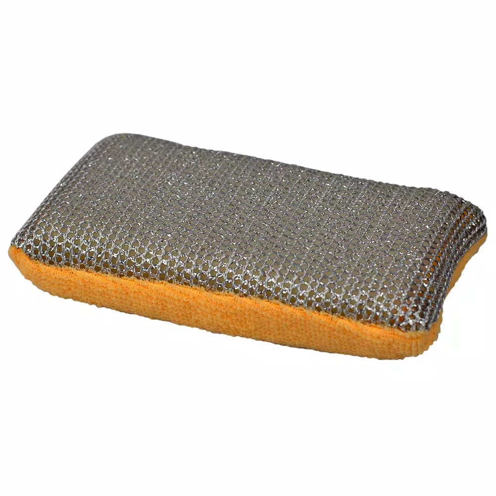 Unbranded Multi-Purpose Dual Action Microfiber Scrubbing Sponges, Yellow