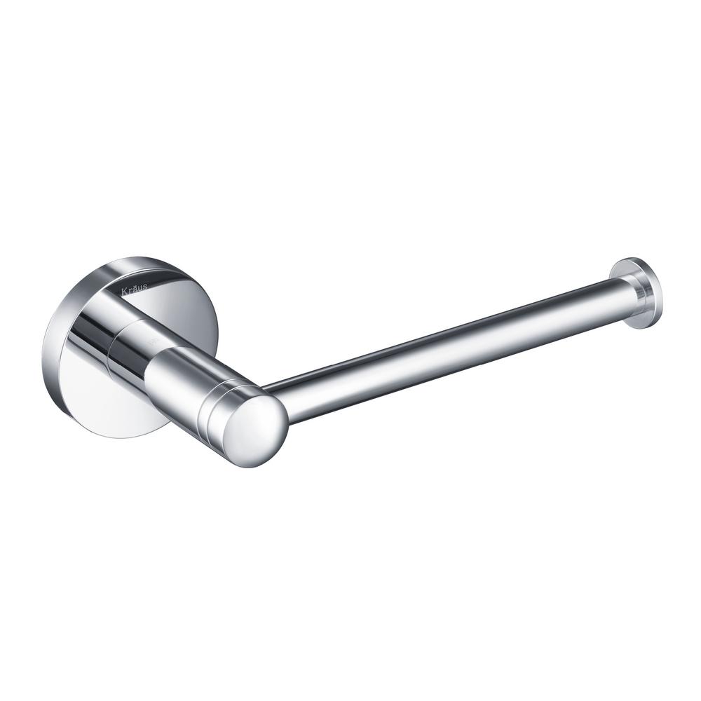 KRAUS Elie Chrome Solid Brass Toilet Paper Holder
