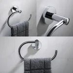 KRAUS Elie Chrome Bathroom Towel Ring, Solid Brass Hand Towel Holder thumbnail 3