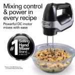 Hamilton Beach Professional 5-Speed Hand Mixer, Black thumbnail 5