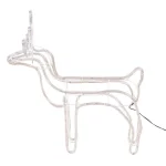 Luxen Home 25 in. LED White Rope Light Standing Reindeer - Indoor/Outdoor Christmas Decoration thumbnail 5