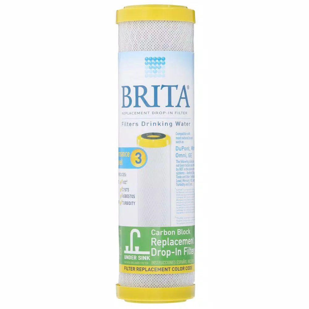 Brita Universal 10 in. Carbon Block Drinking Water Filter Replacement Cartridge