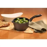 Swiss Diamond Classic Series 2.2 Qt. Cast Aluminum Nonstick Saucepan with Glass Lid, Gray thumbnail 2