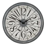 La Crosse Technology 20-Inch Alice Quartz Analog Wall Clock with Metal Antique Gray Frame thumbnail 1
