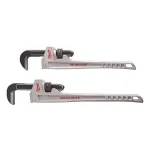 Milwaukee 18 in. and 24 in. Aluminum Pipe Wrench Set (2-Tool) thumbnail 1