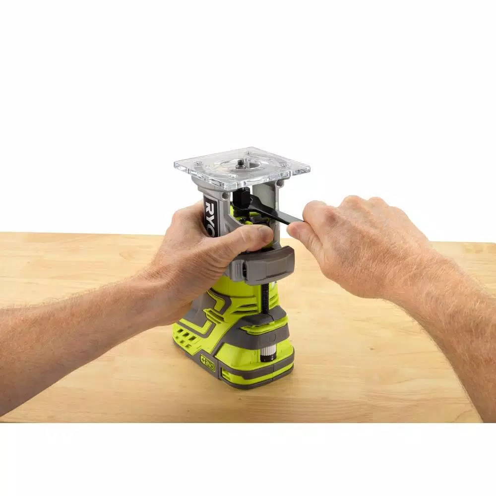 RYOBI 18V ONE+ Cordless Fixed Base Trim Router and 5 in. Random Orbit Sander Combo Kit (Tools Only)
