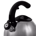Mr. Coffee Steamline 2 Qt. Stainless Steel Tea Kettle with Whistle, Gray thumbnail 5