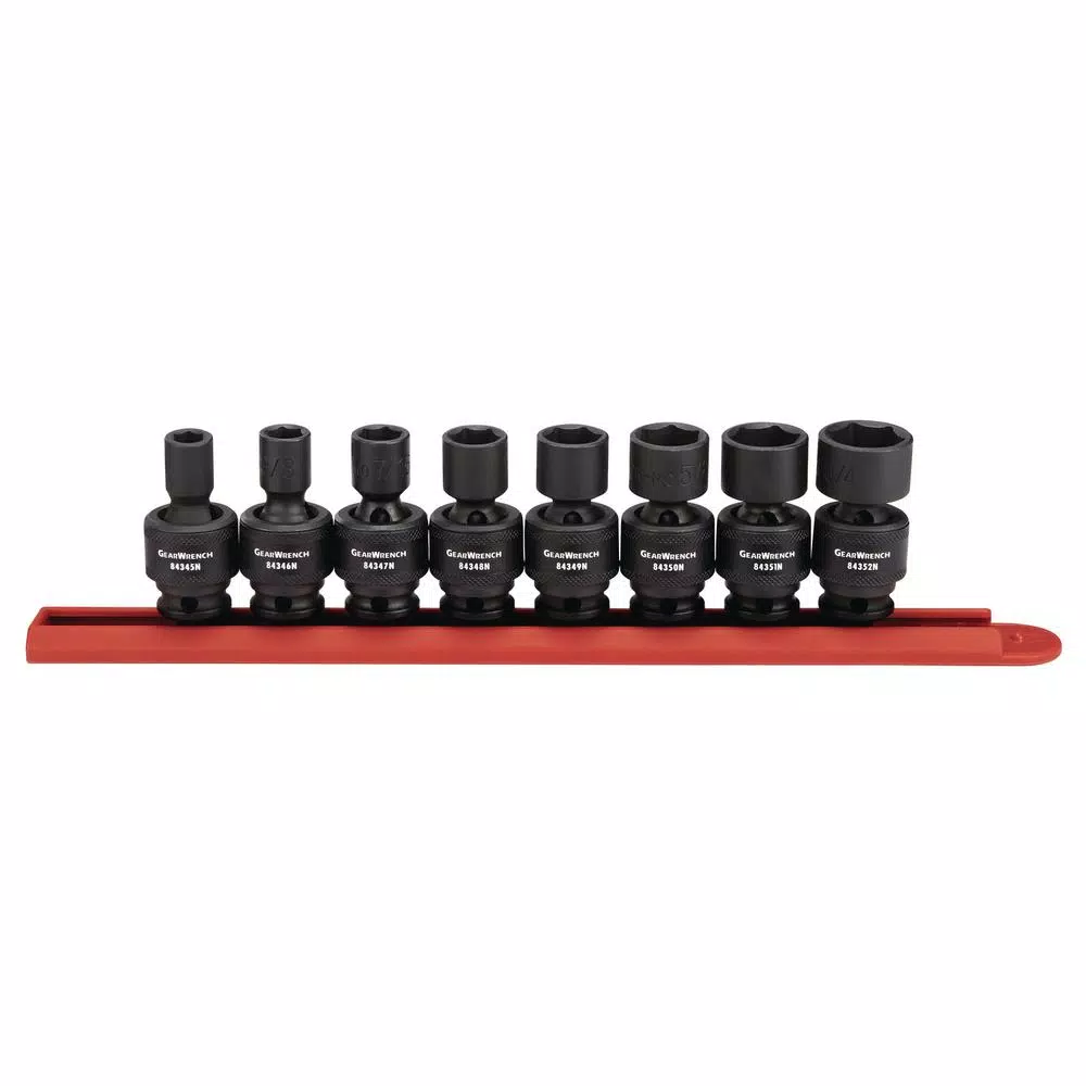 GEARWRENCH 8-Piece 3/8 in. Drive SAE Intermediate Impact Socket Set