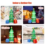 Costway 6 ft. Inflatable Christmas Tree with LED Lights and Gift Boxes, Outdoor Holiday Decor thumbnail 6