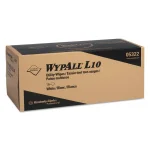 WYPAll L10 Utility Wipes, 1-Ply White Pop-Up Disposable Wipers, 125 Count, 18 Boxes Per Carton thumbnail 1