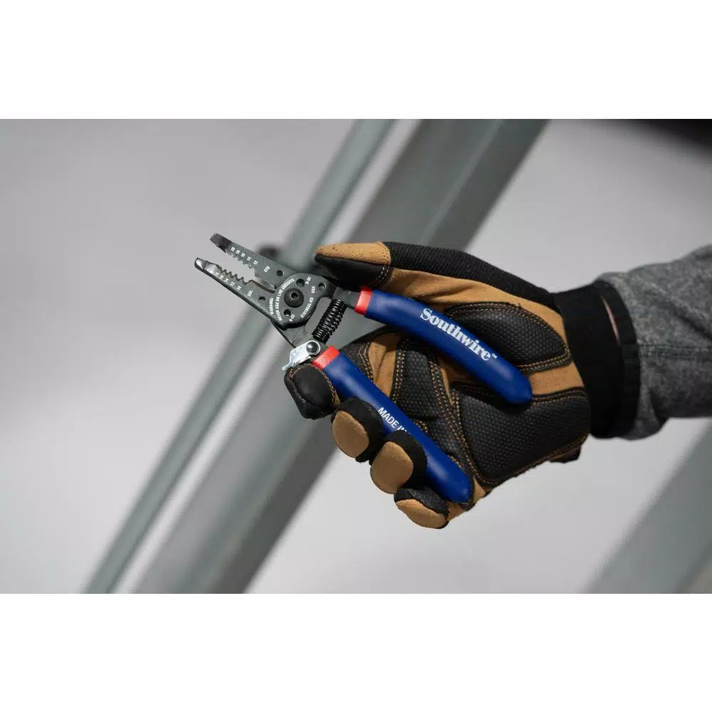 Southwire S1018SOLUS Ergo Wire Stripper and Cutter, 10-18 AWG Solid, 12-20 AWG Stranded