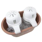 Nostalgia 4 Qt. Double Flavor Ice Cream Maker, Brown Countertop Electric Machine thumbnail 3