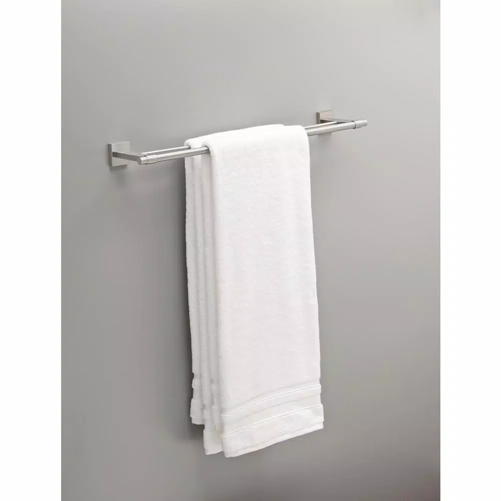 Franklin Brass Maxted 24 in. Double Towel Bar, Brushed Nickel, Modern Wall Mounted Design