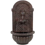Sunnydaze Decor Venetian Iron Outdoor Wall Water Fountain, Colonial Style thumbnail 1