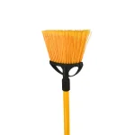 Alpine Industries 10 in. Angle Broom with Unbreakable Fiberglass Handle, Yellow thumbnail 5