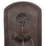 Sunnydaze Decor Seaside Iron Solar Powered Outdoor Wall Water Fountain with Battery Backup thumbnail 3