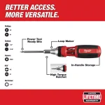 Milwaukee 9-in-1 ECX Drive Ratcheting Multi-Bit Screwdriver Set thumbnail 2