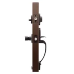 Copper Creek Tuscan Bronze Contemporary Front Door Handleset with Right-Hand Scandinavian Lever Trim thumbnail 3