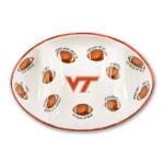 Magnolia Lane Virginia Tech NCAA Officially Licensed Ceramic Football Tailgating Serving Platter thumbnail 1