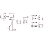 Design House Sussex Oil-Rubbed Bronze Entry Handleset with Scroll Lever Interior and Single Cylinder Deadbolt thumbnail 5