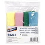 Genuine Joe Microfiber Cleaning Cloths, 4-Pack Assorted Colors, 16x16 inch thumbnail 2