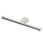 Gatco Bleu Double Euro Style Single Post Toilet Paper Holder, Satin Nickel thumbnail 1