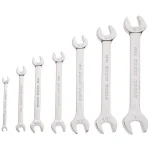 Klein Tools 7-Piece Open-End Wrench Set, Alloy Steel, 1/4 in. to 1 in. thumbnail 1