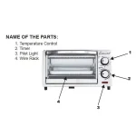 Continental Electric 1000W 4-Slice White Toaster Oven with 60-Minute Timer, Bake & Broil thumbnail 5
