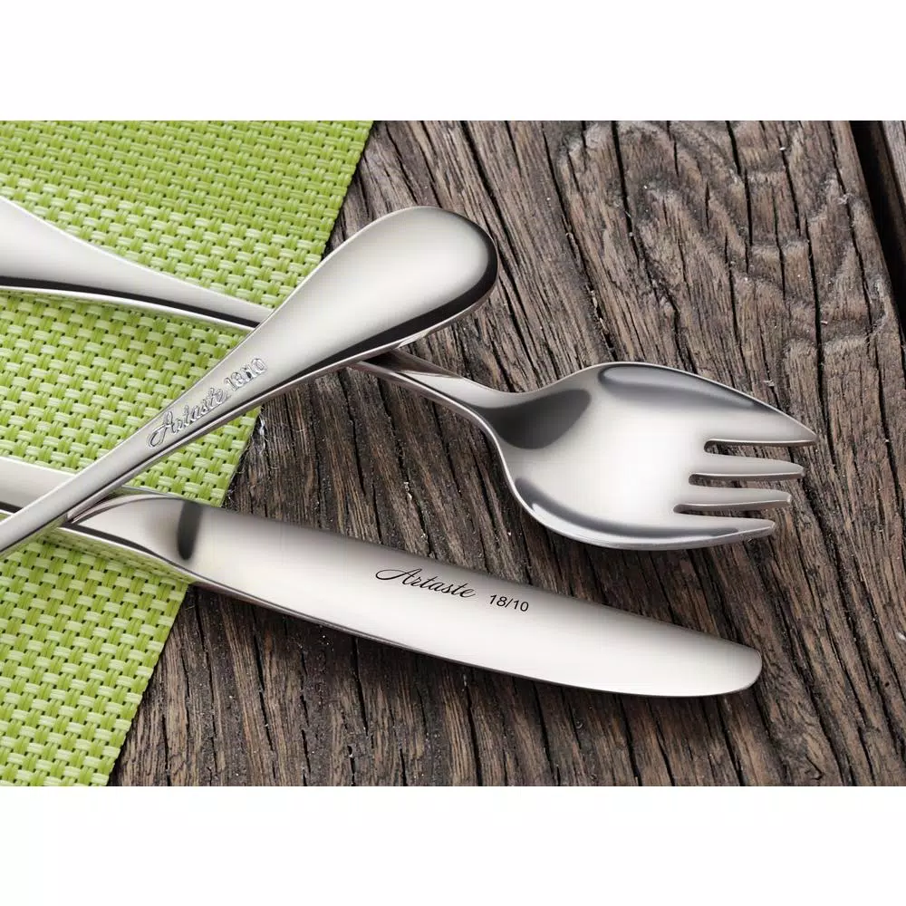 Artaste Rain 12-Piece 18/10 Stainless Steel Kids Flatware Set, Service for 4