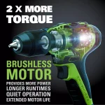 Greenworks 24V Cordless Brushless Impact Driver, 1/4 in. Hex, Tool Only thumbnail 7