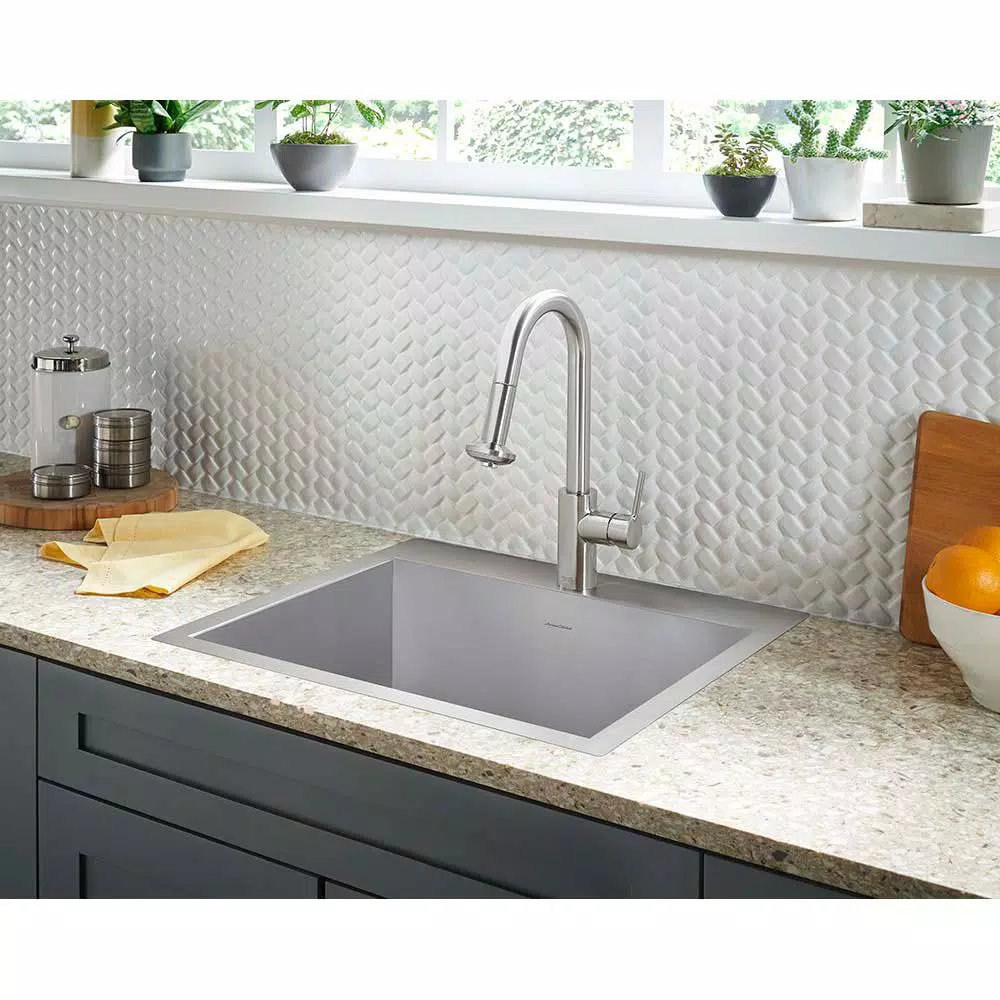 American Standard Memphis Single-Handle Pull-Down Kitchen Faucet, Stainless Steel, 1.8 GPM