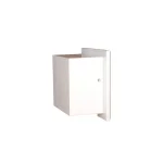 Unbranded Bradford Recessed Toilet Paper Holder, White Plastic with Bevel Frame thumbnail 4