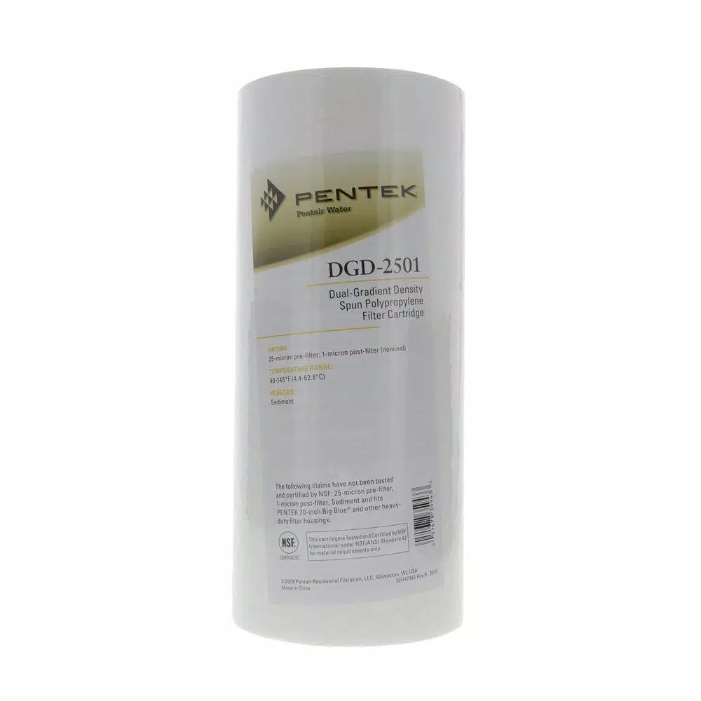 Pentek DGD-2501 10 in. Dual Gradient Sediment Water Filter Cartridge