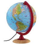 Waypoint Geographic Circus Explorer 10 in. Illuminated Desktop Globe for Kids with Beech Wood Base thumbnail 3