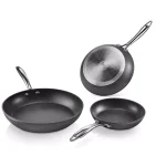 Granitestone Professional 3-Piece Hard Anodized Diamond Infused Nonstick Fry Pan Set, Induction Capable thumbnail 3