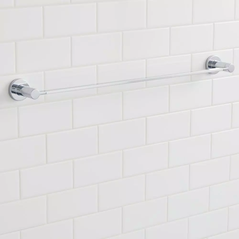 Glacier Bay Modern 24 in. Towel Bar, Chrome Finish