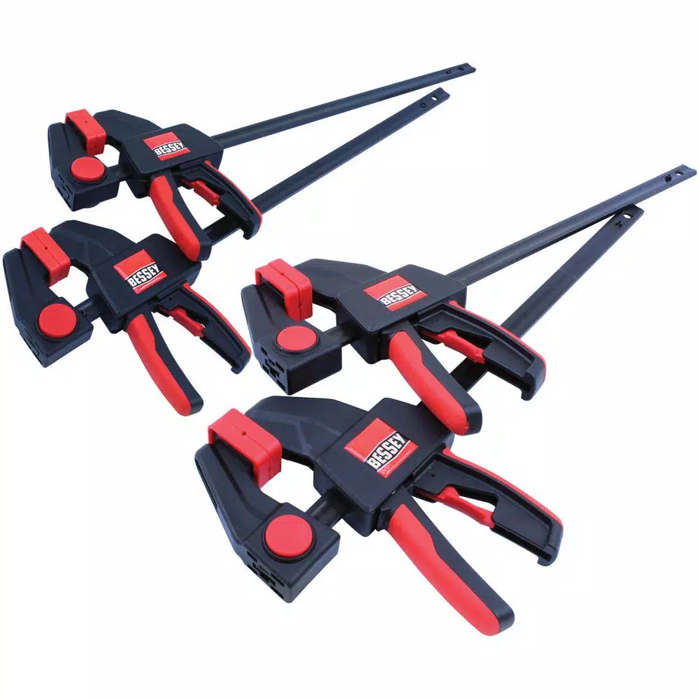 BESSEY Trigger Clamp Set, 4-Piece (Includes EHKM06 and EHKL12)