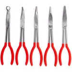 Stark 11 in. Long Reach Needle Nose Pliers Set, 5-Piece Professional Tool Kit thumbnail 1